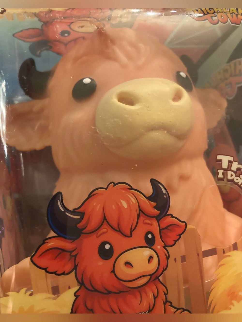 Light Highland Cow Squishy